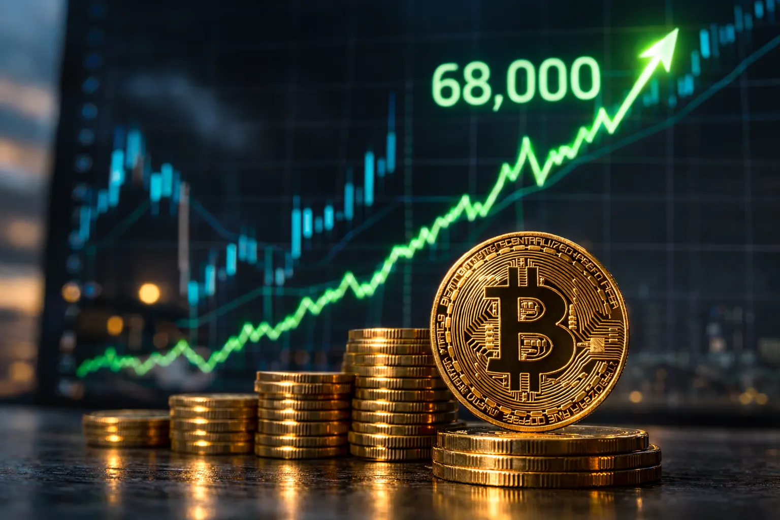 البيتكوين تتعافى بعد مقتل خامنئي لتصل إلى 68,000 دولار وسط التوترات الجيوسياسية